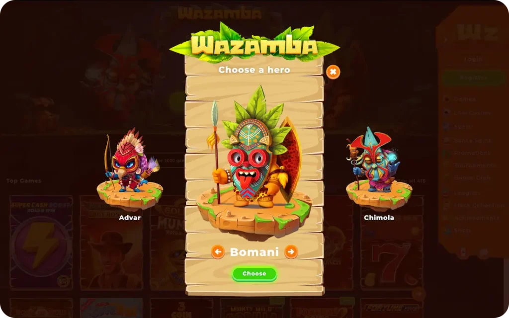 wazamba casino registration