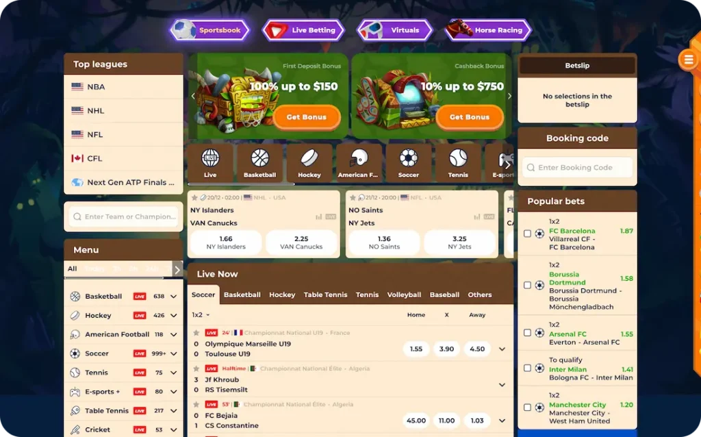 wazamba casino sport